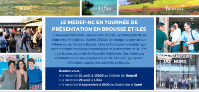 La tournée du MEDEF-NC : Koné