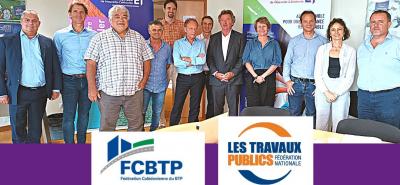 Le Comité Directeur du MEDEF-NC a reçu La Fédération Nationale des Travaux Publics à l'initiative de la FCBTP