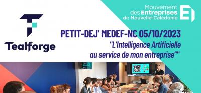 P'tit Dej du 5/10/2023 L'Intelligence Artificielle au service de mon entreprise