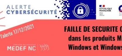 ALERTE CYBERSECURITE - 19/01/2021