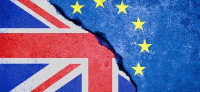 BREXIT Drapeau Royaume Unis et Europe BREXIT Drapeau Royaume Unis et Europe