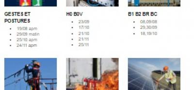 Formations sécurité de l'AFBTP du mois d’août à décembre 2022